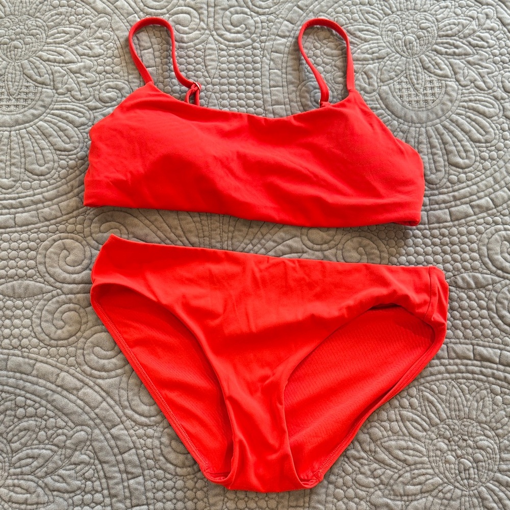 Athleta “Cardinal” Red Bikini Set